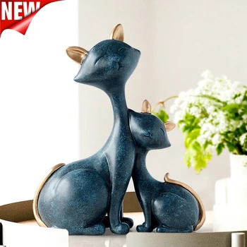 Vaik Kass Kujukeste Miniatuuri Dekoratiivsed Loomade desktop kingitus kassi kuju kaunistused kodu kaunistamiseks casa elutuba tarvikud