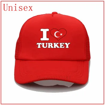 Ma armastan Soojust Türgi Lipu päike müts naiste must meeste disainer kübarad ja mütsid pesapalli müts reguleeritav kohandatud müts enimmüüdud 2020