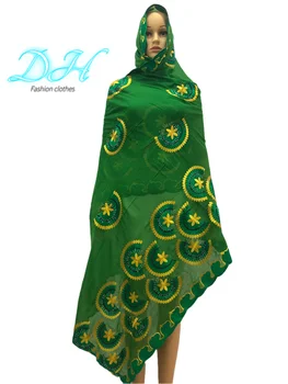 2021-Aafrika Islami Dubai Ramadan Puuvill Hijab Pashmina Väga Pehme Turban Naiste Wrapid Sall DH030