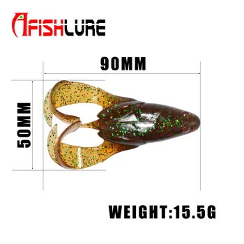 AR32 Pehme Konn Meelitada Konn Tüüp Kalapüügi Peibutis Kunstlik Sööt 90mm 15.5 g 2tk Kotis Pehme Kalapüügi Konn Meelitada