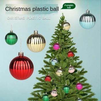12tk/kast Uus Aasta 2022 jõulukaunistused Kodu Plastikust Jõulud Palli Katmine Särav Jõulupuu Ripats Navidad