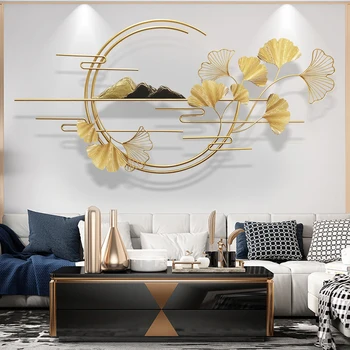 Toa kaunistamise tarvikud Metallist esteetiline tuba decor Loominguline diivan elutoas, TV taust seina kaunistamiseks kaasaegse Kodu decor