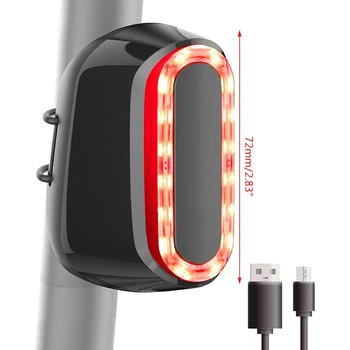 2021 Top Jalgratta Tagumine Tuli Automaatne LED Jalgratta Piduri Kaugseire Taillight USB Laetav