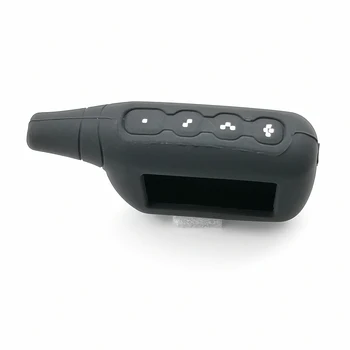 Kahepoolne LCD Remote Fob Silikoon võtmehoidja Juhul Kaas Scher-Khan Loogika B vene Versioon 2 Nii Auto Alarm Süsteem
