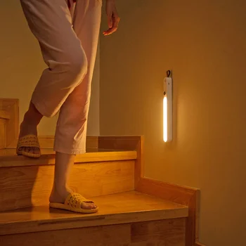 1tk Intelligentne Keha Tundlikke Öö Valgust Magnet LED Öölambid Kerge Kapp Kerge
