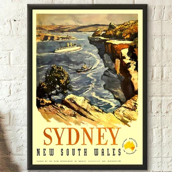 Wall Art Austraalia Sydney Reisi Plakat HD Maastiku Pildid Lõuendile Maali Home Decor elutuba Vintage Pilte raamita