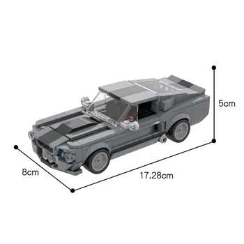 KES-57356 Looja Linna Mustanged Super Racing Sport Sõiduki ehitusplokid High-tech Auto DIY Mudel Tellised Kids Mänguasi Xmas Kingitused