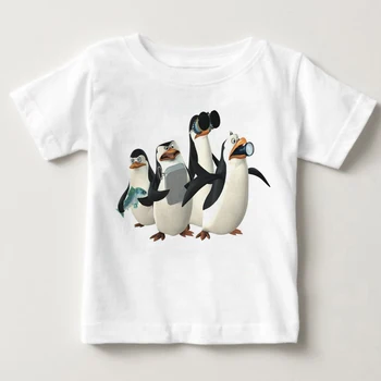 2021 Madagaskar Pingviin prindi laste t-särk poiss ja tüdruk lemmik multikas Pingviin suvi suvi jope baby t-särk MJ