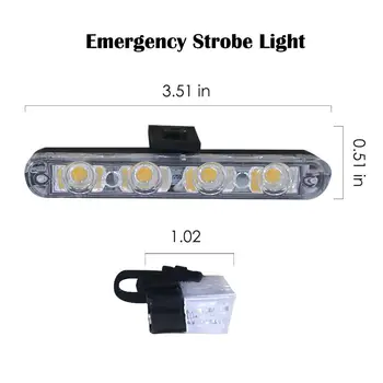 4*4 LED Auto Veoauto Avarii Strobo Valgus Remote Wireless Kontroll-lamp Flash Signaali, Tuletõrjuja, Politsei Beacon Hoiatus Tuli
