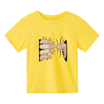 2021 Suvel Igapäevaseks kandmiseks Hiljemalt Cartoon Prindi Laste Lühikese Varrukaga T-särk Vabaaja Top Laste Puuvillast T-särk