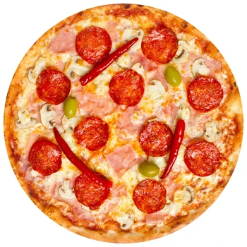 Naljakas Toidu Pizza 3D Trükitud Lapp Viska Tekid kahepoolne Ring Fliis Tekk