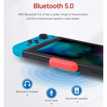 Bluetooth-Adapter, Saatja-Kanal-Vastuvõtja Lüliti , Built-in Mic APTX, Madal Latentsus, sest Earbuds/Kõrvaklapid