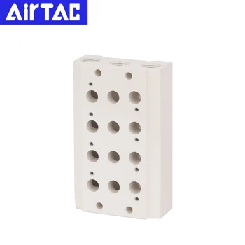 Airtac 4V110 solenoidventiil armatuuri alumine plaat ühendus baasi 100M-4F/3F/5F/6F 3 bitti 4 bitti
