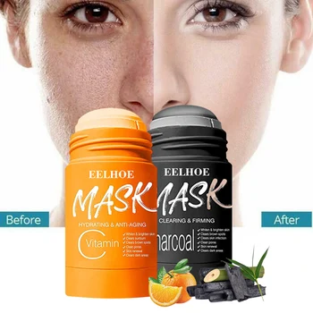 C-vitamiin/Bambusest Süsi Saviga Kinni Mask Õli Kontrolli Sügav Puhastamine, Näo Kreem Kõigile nahatüüpidele