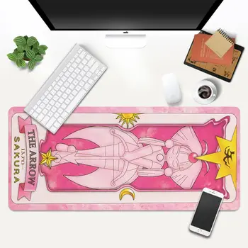 Anime Cardcaptor Sakura Mousepad Gamer Armas 80x40cm kawaii Suur Gaming Mouse Pad XL Puldiga Serv Sülearvuti, Sülearvuti Laud Matt