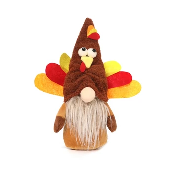 Thanksgiving Türgi Gnome Kaunistused Palus Näota Nukk Kaunistused Halloween Sügisel Festival Kingitus Koju Talumaja Decor