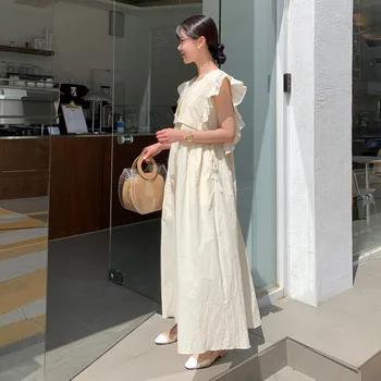 Jaapani Stiilis korea Fashion Temperament Magus Kaks rõivakomplekti Naiste Kleit Värviga Mood Kõrge Vöökoht Lotus Varrukas