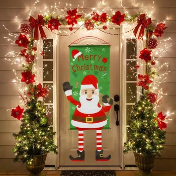Häid Jõule Veranda Ukse Bänner Ripub Ornament jõuluehe Kodu Xmas Navidad 2020 head Uut Aastat 2021 6 Stiili