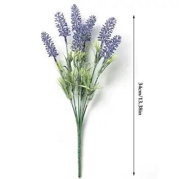 1 Komplekt-Kunstlik Lavendel Lill Plastikust Võltsitud Lill Faux Lavendel Pulm Kimp Pool Simulatsiooni Lavender Home Decor