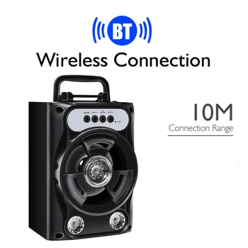 Kaasaskantavad Bluetoothiga Kõlarid Mini Pihuarvutite Bass Stereo Juhtmeta FM-Raadio TF Kaart USB Audio Subwoofer Kõlarid Square Tantsimine