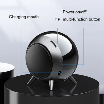 Mini Kaasaskantav Bluetooth Kõlar Traadita TWS Väljas Kõlarid Veerus Subwoofer Stereo Kõlar