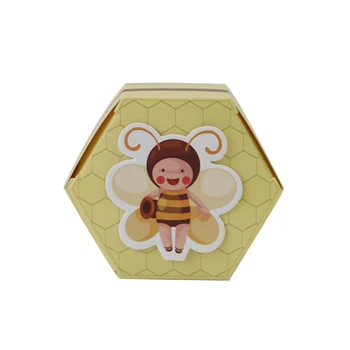 50TK/PALJU Little bee disain Kuusnurk pulmapidu Paber Candy Kasti Baby Shower Kingitus Kastid Sünnipäeva Decor Lapsed Soosib