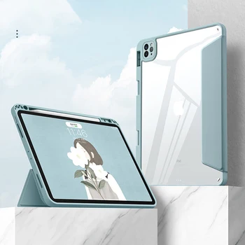 2021 iPad UUS Pro 11 12.9 Smart Case Clear Cover for iPad 7th 8th 10.2 Õhu-3 Pro 10.5 Õhu 4 2020 Magnet Eemaldatav Juhul