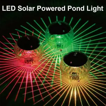 Solar Powered Ujuvad Tiigis Lamp, Aed, Bassein Värvi muuta LED-Tuled Väljas Päikese Ujuvad Tuled Koju Docor