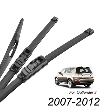 Auto Klaasipuhasti Ees ja Taga Klaasipuhasti Tera Kit Klaasipuhasti jaoks Mitsubishi Outlander MK2 2007-2012