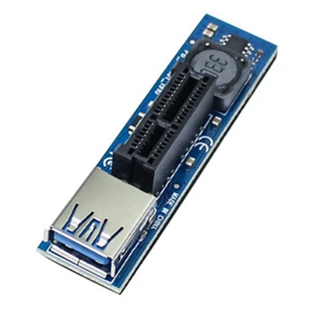 PCIE Ärkaja Kaardi Adapter PCIE X1 pikendusjuhe USB3.0 PCIE Express Põhjustada Kaardi Extender Tõstja Kaart Arvutis