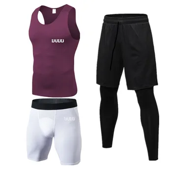 2021 Uus Meeste brändi Spordi Püksid Komplekt Lühikesed varrukad hingav T-särk ja lühikesed püksid vabaajarõivaste Meeste korvpalli koolitus ülikond