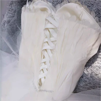 AnXin SH printsess valge sulg pits Moes õhtukleit vastuvõtva kristall profileerimine olkaimeton etapp pruut väike valge kleit