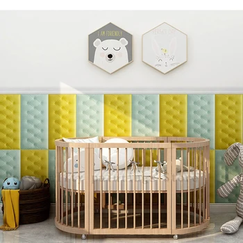 Home Decor 3D-Isekleepuv Seina Kleebised Paksenema Tatami Kokkupõrke Vältimise Matt Laste Magamistoas Voodi Pehme Padi