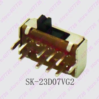200PCS Kõrge Kvaliteedi Interruptor 2P3T Micro Lükake Lüliti 8Pin PCB Mount Lülitab Lüliti Käepide L=2mm SK-23D07VG2