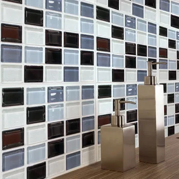 6tk/set 20x20 Cm Mosaiik Seina Kleebised 3d Stereo isekleepuvad Köögi -, Õli-Tõend, Veekindel Simulatsiooni Mosaiik Plaat Kleebis QW