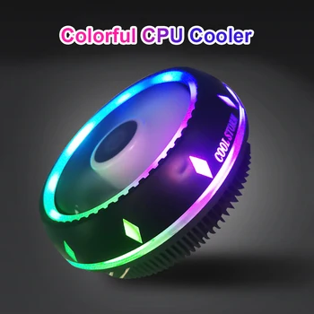 UFO-R CPU Õhk Jahedam Hüdrauliline Laagri Madala Profiiliga RGB CPU Jahuti 90mm Fänn AMD LGA-1150 1151 1155 1156 775