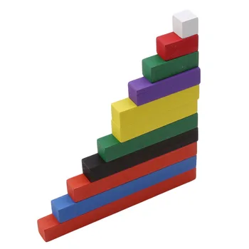 2021 Uus 1-10cm Number Pulgad Värvikas Kasvavalt Loota Kinni Montessori Materjalide Puidust Matemaatika Mänguasi Koolieelne haridus mänguasjad