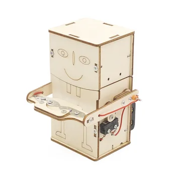 DIY VARRE Mänguasjad Keskkonna Puidu Mudel Mündi Neelamine Robot Puzzle Mänguasi Tehnoloogia Teadus-Haridus-Kit Mänguasjad Poiss Lapsed