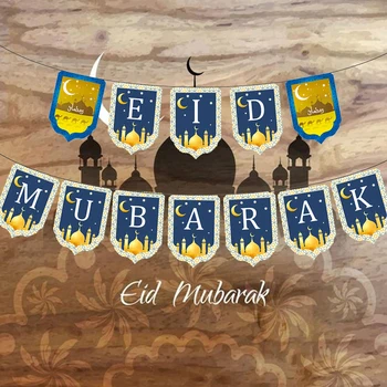 Eid Mubarak Paber Bänner Seinale Riputamiseks Ramadan Kareem Paber Vanik Islami Moslemi Ramadan Mubarak Pool Dekoratsioonid, DIY Tarvikud