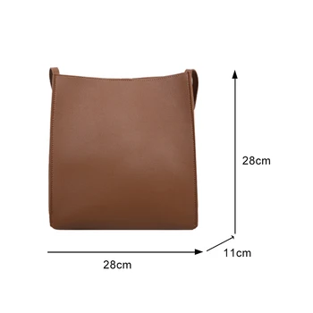 Solid Color Õla Messenger Bag Naiste Vabaaja Kõik-mängu Käekotid Totes Mood Lihtne PU Nahast Crossbody Kotid