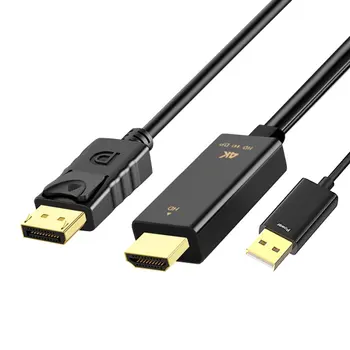 HDMI-ühilduvate, Et DisplayPort Adapter USB-Juhe Loomine 4K X 2K @ 60Hz Mees, Et DP Naine Adapter Converter