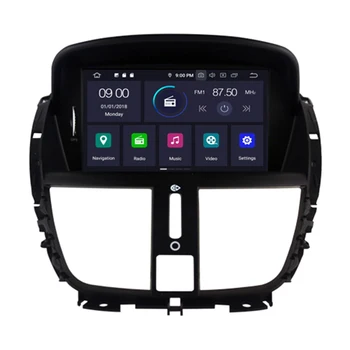 Android 10 2 Din Auto Raadio Peugeot 207 2007-2011 2012 2013 Auto Multimeedia Mängija, Stereo GPS Navigation DVD-IPS