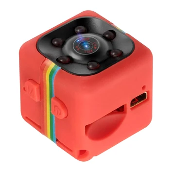SQ11 Mini Auto DV DVR Kaamera Kriips Cam-IR-Night Vision Punane Kriips cam + tagasi clip + USB kaabel