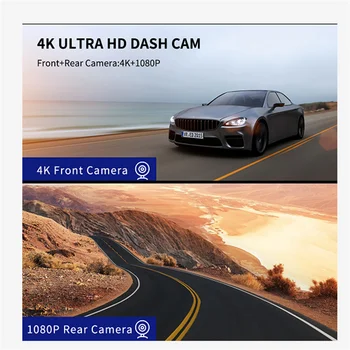 Wifi Kriips Cam DVR Auto videosalvesti Ühendage Telefoni APP 3.16