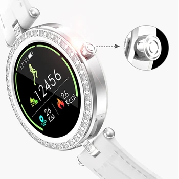 S28 Smart Vaadata reaalajas Südame Löögisageduse, vererõhu Monitor Fitness Tracker Naiste Smart Watch Android ja IOS