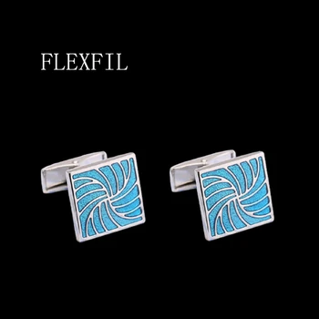 FLEXFIL Luksus särk cufflinks meeste Brändi manseti nööbid mansetinööbid gemelos Emailitud metall pulm abotoaduras Ehted