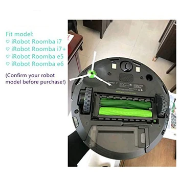 Varuosade jaoks IRobot I7 I7+ Roomba E5 Robot Tolmuimeja, 3 HEPA Filtrid, 3 Pool Harjad 1 Peamised Pintsel