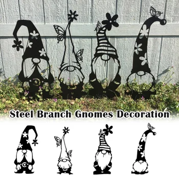 Terasest Branch Gnomes Kaunistamiseks Armas Seisev Siluett Kodu Aias Hoovis Väljas Decor E7