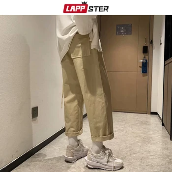 LAPPSTER Mehed Jaapani Harajuku Streetwear Sweatpants 2021 Mens Lahti Vintage Cargo Püksid Meeste Puuvillased korea Fashion Joggers 3XL