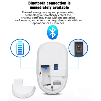 Mikrofon Bluetooth-Hiire Aku Juhtmeta Hiir, Arvuti Hääletu Mause Ergonoomiline Optiline Hiir Wireless Bluetooth Hiirte PC sülearvuti